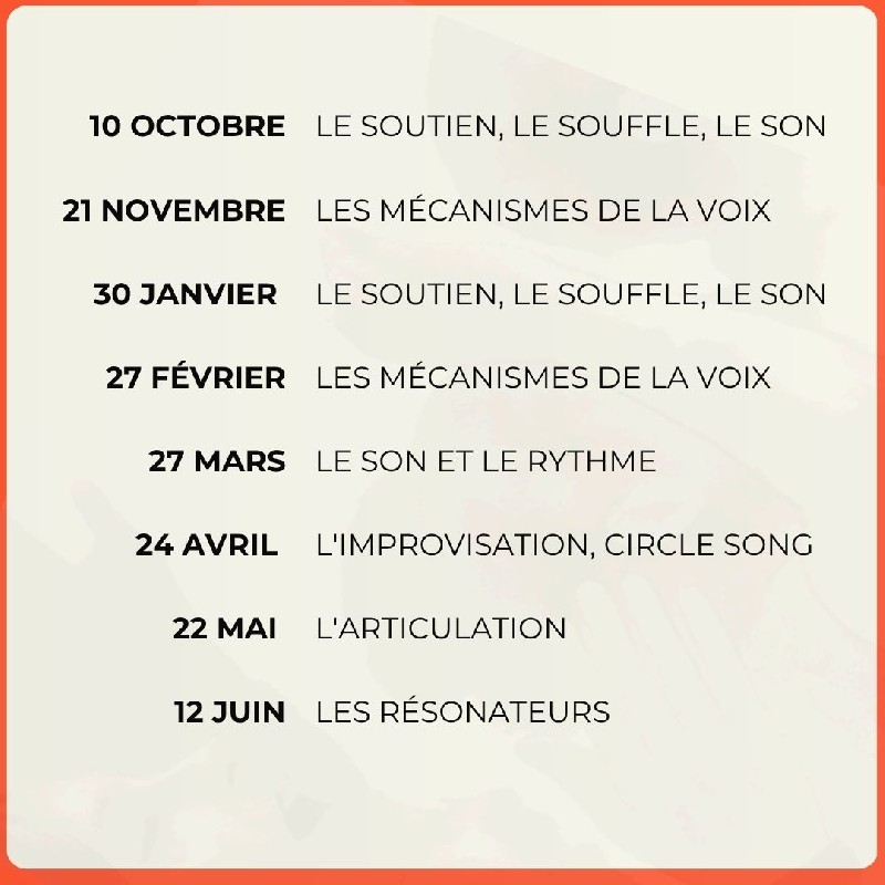 PROGRAMME DE L'ANNÉE 2026/2027 PROGRAMME DE L'ANNÉE 2026/2027